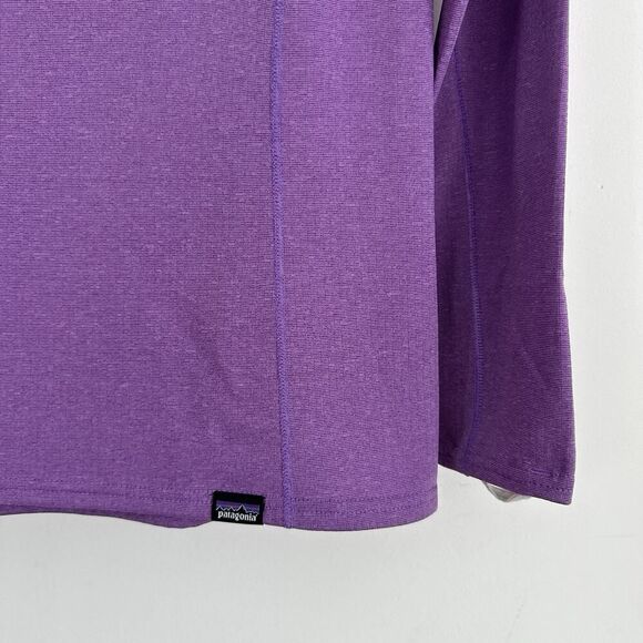 Patagonia Baselayer Top Womens XS Purple Capilene Thermal Mid Weight Crew - Picture 6 of 11